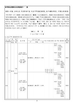 광명-서울 고속도로 민간투자사업 도로구역결정(변경), 토지세목(변경), 지형도면(변경) 고시문